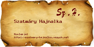 Szatmáry Hajnalka névjegykártya